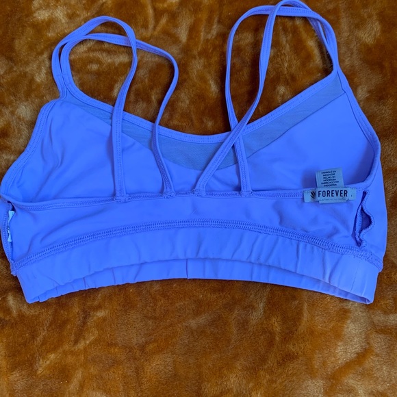 Forever 21 lavender sports bra - Sz M - Picture 4 of 5